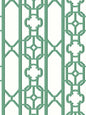 Scalamandre Joanna Fret Gazebo Green Wallcovering