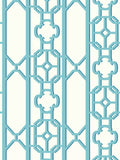 Scalamandre Joanna Fret Turquoise Wallcovering