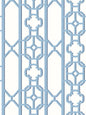 Scalamandre Joanna Fret Blue Jay Wallcovering