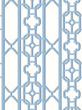 Scalamandre Joanna Fret Blue Jay Wallcovering