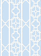 Scalamandre Joanna Fret Powder Blue Wallcovering
