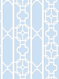 Scalamandre Joanna Fret Powder Blue Wallcovering