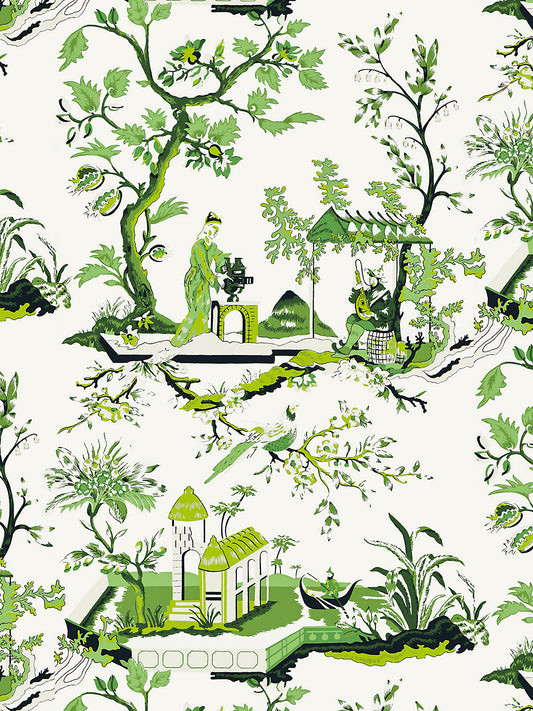 Scalamandre Ch'in Ling Jade Wallcovering