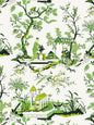 Scalamandre Ch'in Ling Jade Wallcovering