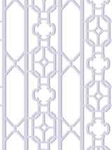 Scalamandre Joanna Fret Lavender Wallcovering