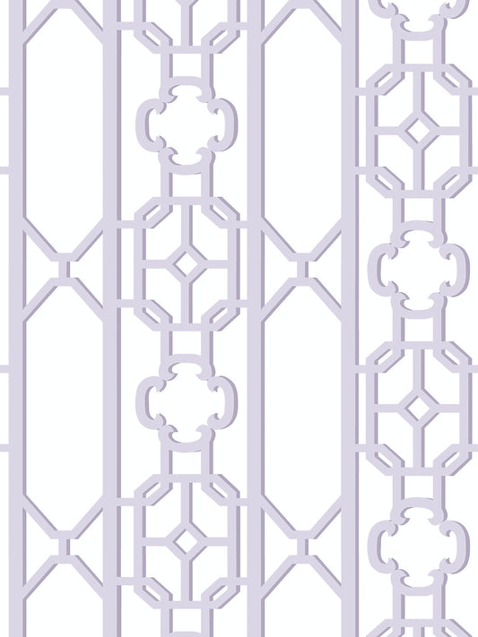Scalamandre Joanna Fret Lavender Wallcovering