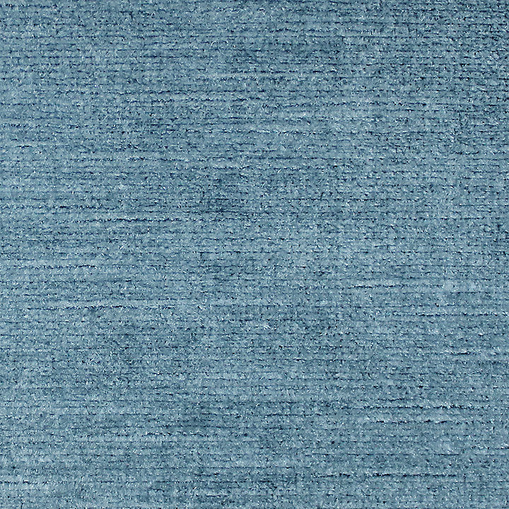 Scalamandre Persia Azure Velvet Solid Texture Cotton - Blue - Special Order