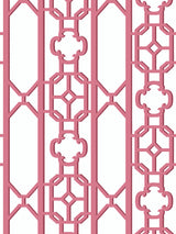 Scalamandre Joanna Fret Raspberry Wallcovering