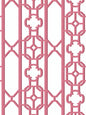 Scalamandre Joanna Fret Raspberry Wallcovering