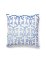 Scalamandre Falk Manor House 22 X 22 - Lapis Decorative Pillow