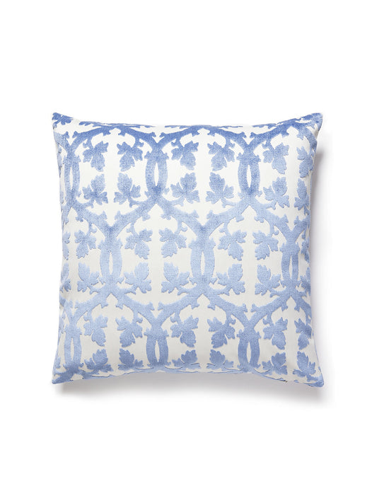 Scalamandre Falk Manor House 22 X 22 - Lapis Decorative Pillow