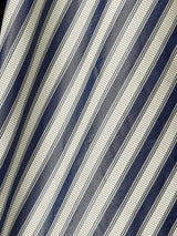 Special Order Scalamandre Shirred Stripe Lapis Blue White Silk MSRP USD 339/y