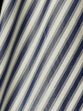 Special Order Scalamandre Shirred Stripe Lapis Blue White Silk MSRP USD 363/y