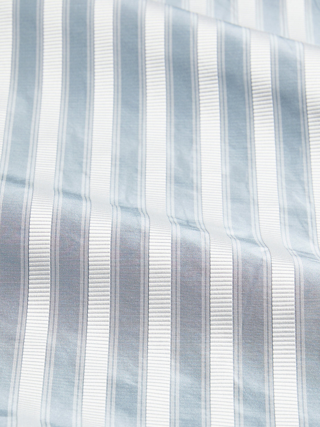 Special Order Scalamandre Shirred Stripe Mist Grayish White Silk MSRP USD 363/y