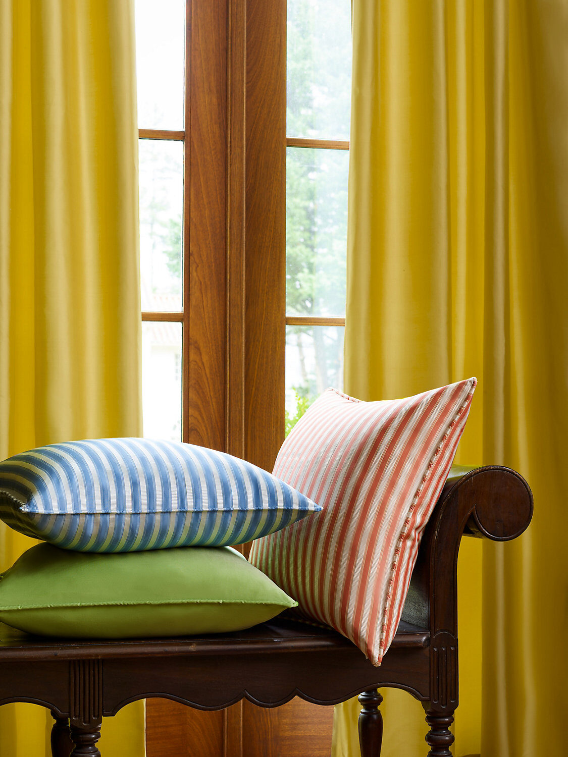 Special Order Scalamandre Shirred Stripe Sunray Yellow White Silk MSRP USD 363y