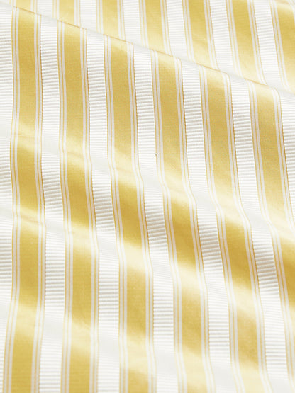 Special Order Scalamandre Shirred Stripe Sunray Yellow White Silk MSRP USD 363y