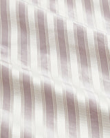 Special Order Scalamandre Shirred Stripe Wisteria Purple White Silk MSRP USD 339/y