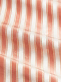 Special Order Scalamandre Shirred Stripe Soft Coral Orange White Silk MSRP USD 363/y