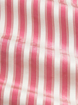 Special Order Scalamandre Shirred Stripe Wild Rose Pink White Silk MSRP USD 339/y