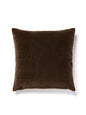 Scalamandre Makalu Mohair 22 X 22 - Bitter Chocolate Decorative Pillow