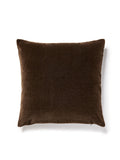 Scalamandre Makalu Mohair 22 X 22 - Bitter Chocolate Decorative Pillow
