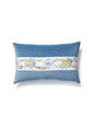Scalamandre Reine / Linley 14 X 22 - Gold and Blue / Soldier Blue Decorative Pillow