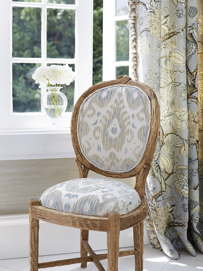 Special Order Scalamandre Tashkent Velvet Cloud Ikat Beige Cotton Viscose MSRP USD624/y