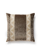 Scalamandre Milan / Supreme Velvet 22 X 22 - Antique / Walnut Decorative Pillow