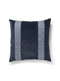 Scalamandre Saxony / Strie Velvet 22 X 22 - Midnight / Ink Decorative Pillow