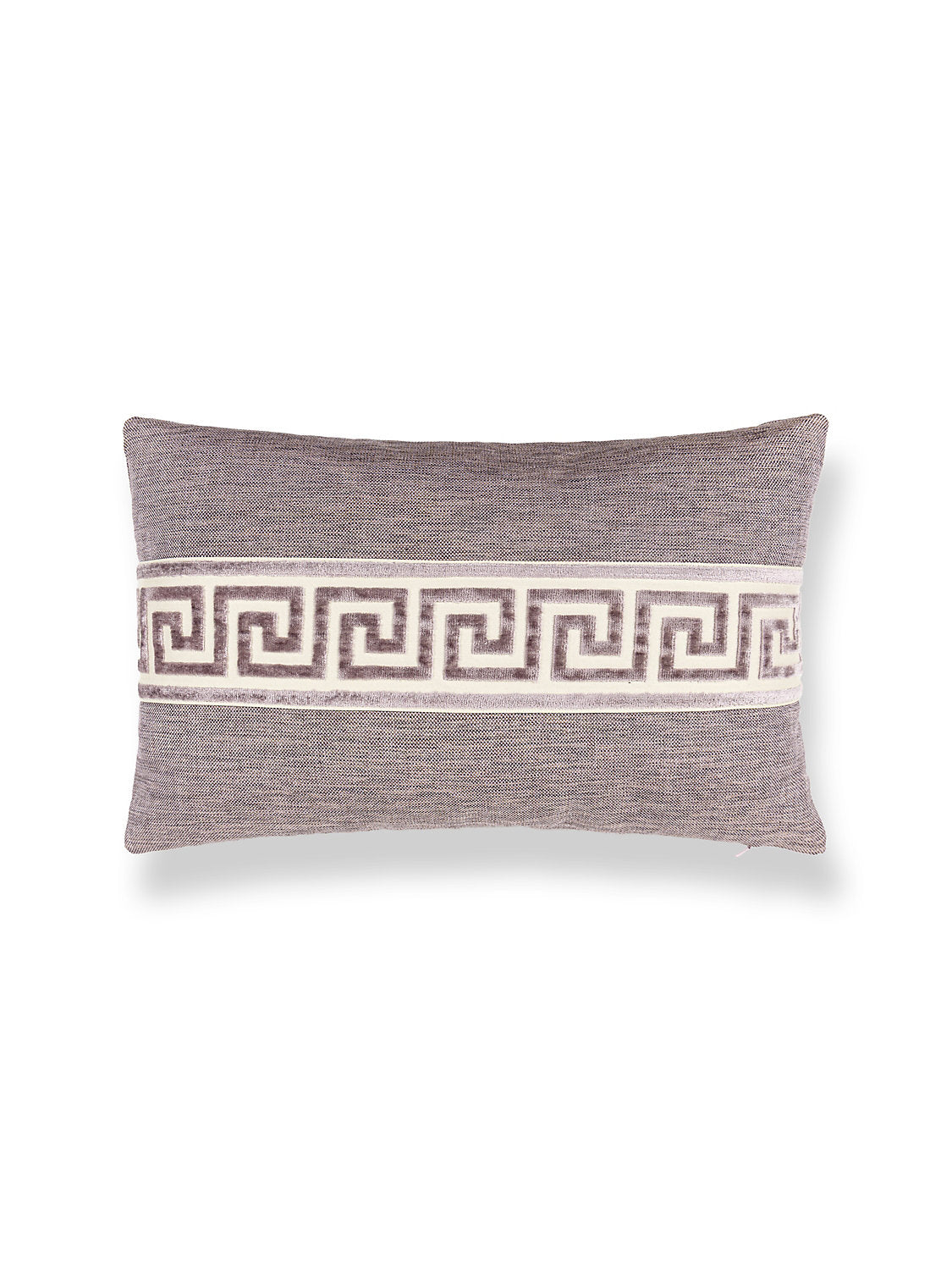 Scalamandre Greek Key 14 X 22 - Antique Heather Decorative Pillow