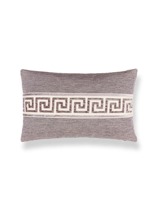 Scalamandre Greek Key 14 X 22 - Antique Heather Decorative Pillow