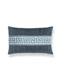 Scalamandre Greek Key 14 X 22 - Denim Decorative Pillow
