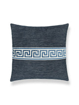 Scalamandre Greek Key 22 X 22 - Denim Decorative Pillow