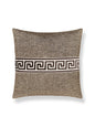 Scalamandre Greek Key 22 X 22 - Umber Decorative Pillow