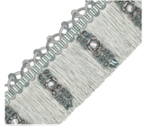 Samuel &amp; Sons Palais PALAIS FRINGE WITH JASMINES Trim Silk MSRP USD 440/Y Special order