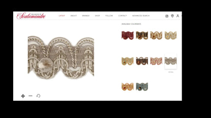 By Yd Scalamandre Siecle Gimp Voltaire 100% Silk Braid Trim Patina Beige MSRP USD 1736/Y