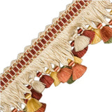 Samuel and Sons Avignon Silk Tassel Fringe Sunset Rust Red Yellow Green MSRP USD 250/Y