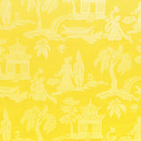 Special Order Clarence House Sukhothai Linen Silk Lemon Yellow Asian Damask MSRP USD 356/y