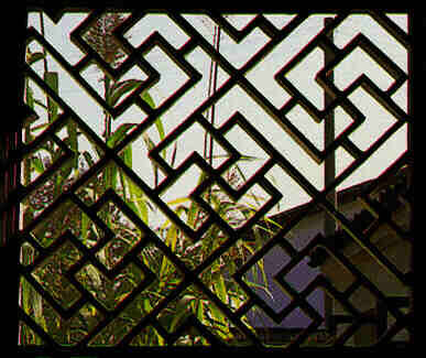 Scalamandre Suzhou Lattice Jade Wallpaper Green White Fretwork Lattice Geometric MSRP USD 132/ single roll