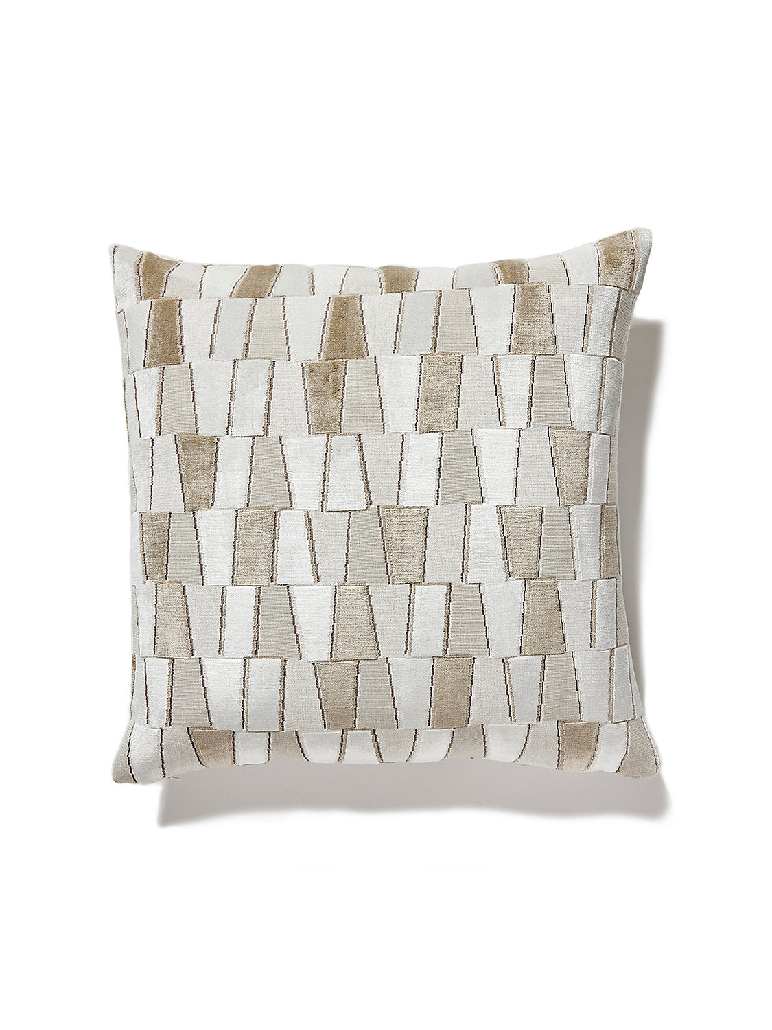 Scalamandre Facets 22 X 22 - Pearl Decorative Pillow