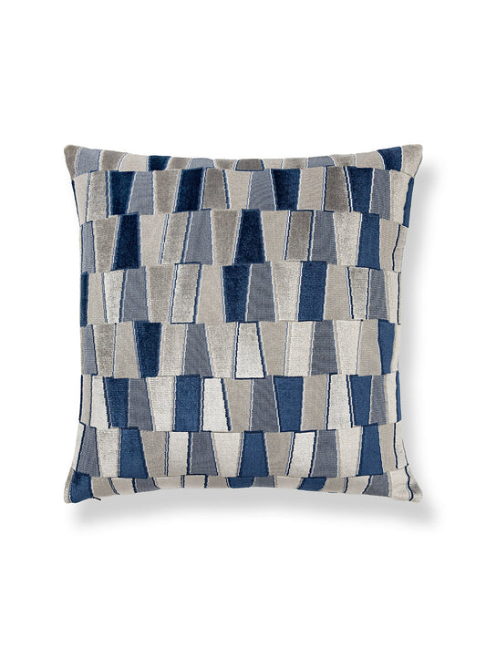 Scalamandre Facets 22 X 22 - Sapphire Decorative Pillow