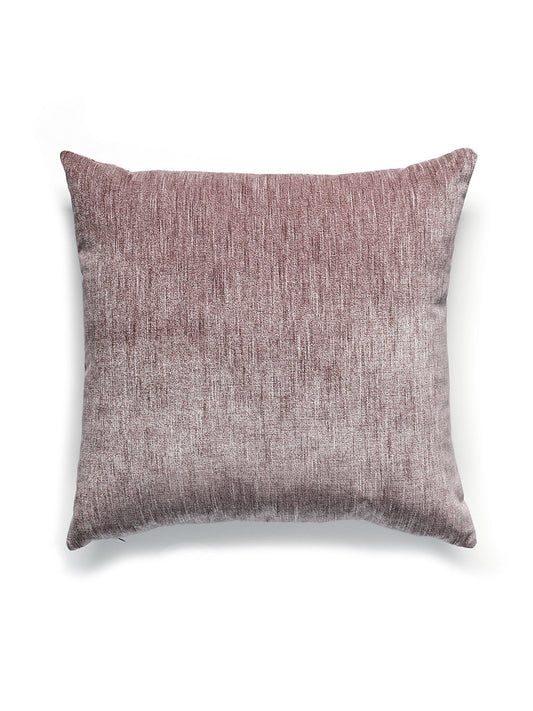 Scalamandre Supreme Velvet 22 X 22 - Silver Peony Decorative Pillow