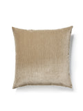 Scalamandre Strie Velvet 22 X 22 - Dove / Oatmeal Decorative Pillow