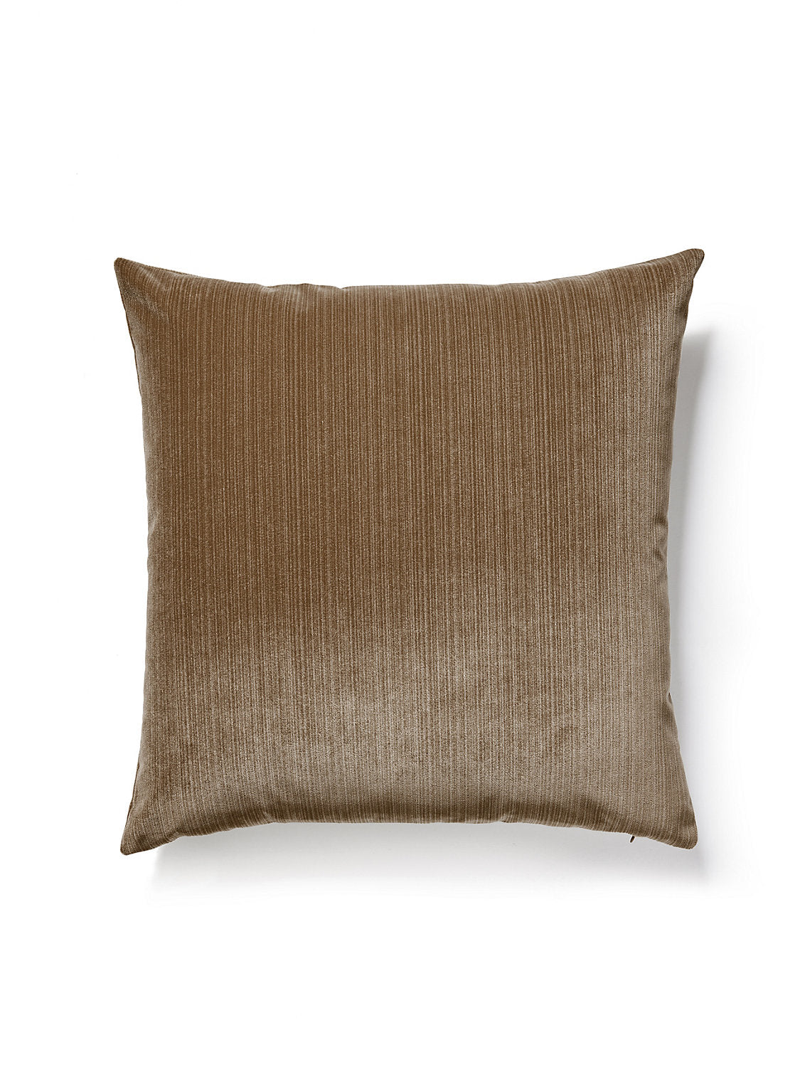 Scalamandre Strie Velvet 22 X 22 - Sable Decorative Pillow