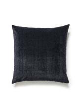 Scalamandre Strie Velvet 22 X 22 - Noir Decorative Pillow