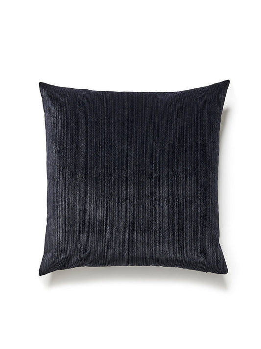 Scalamandre Strie Velvet 22 X 22 - Noir Decorative Pillow