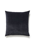 Scalamandre Strie Velvet 22 X 22 - Noir Decorative Pillow