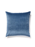 Scalamandre Strie Velvet 22 X 22 - Midnight Decorative Pillow