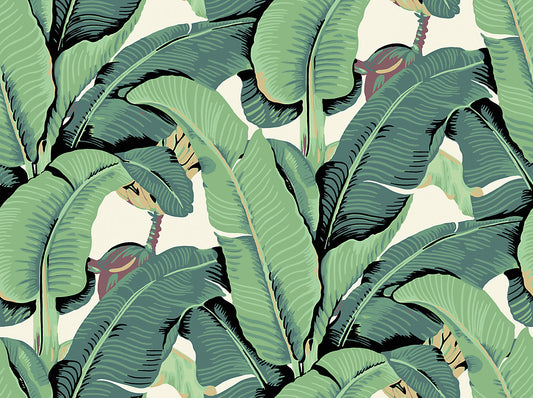 Hinson Palm Wide Width Green Wallcovering