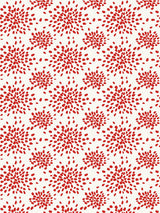 Hinson Fireworks Red on White Wallcovering